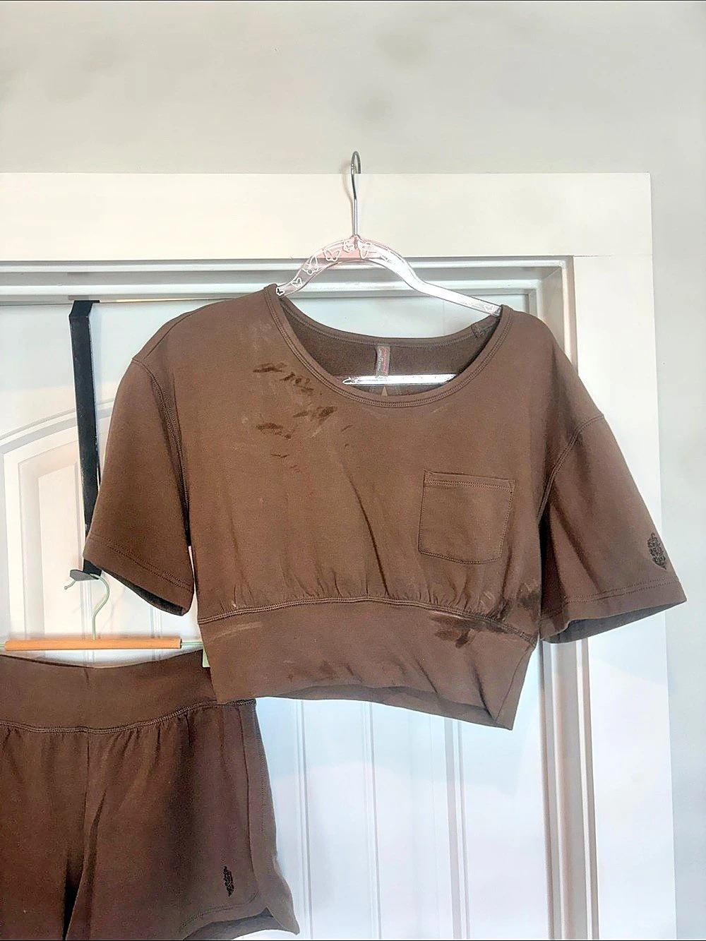 Free People Brown Two-Piece Athletic Set